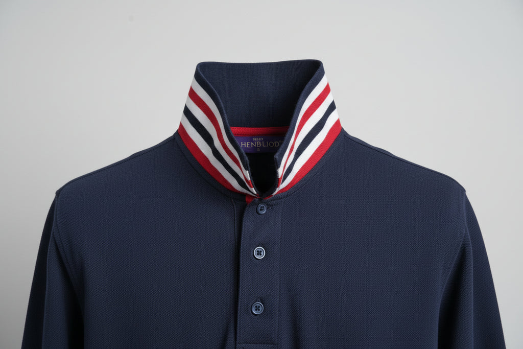 Henbury Navy Polo H410