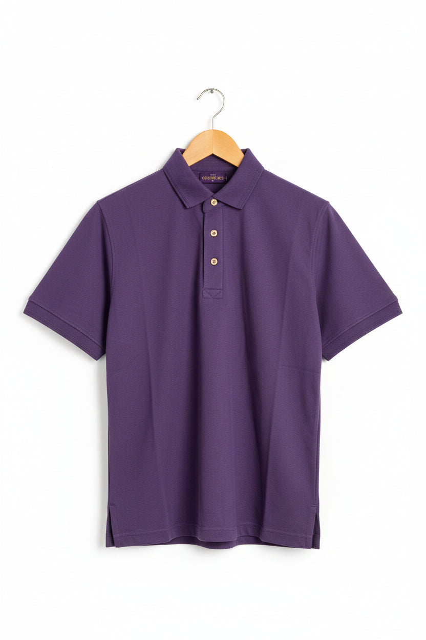 Henbury Polo Shirt H410 Size Small Purple