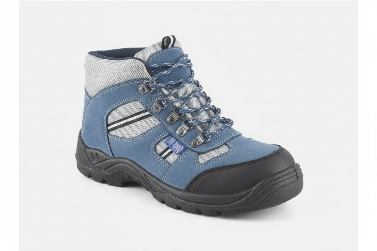 Blue Safety Trainers Lightweight Steel Toe Cap