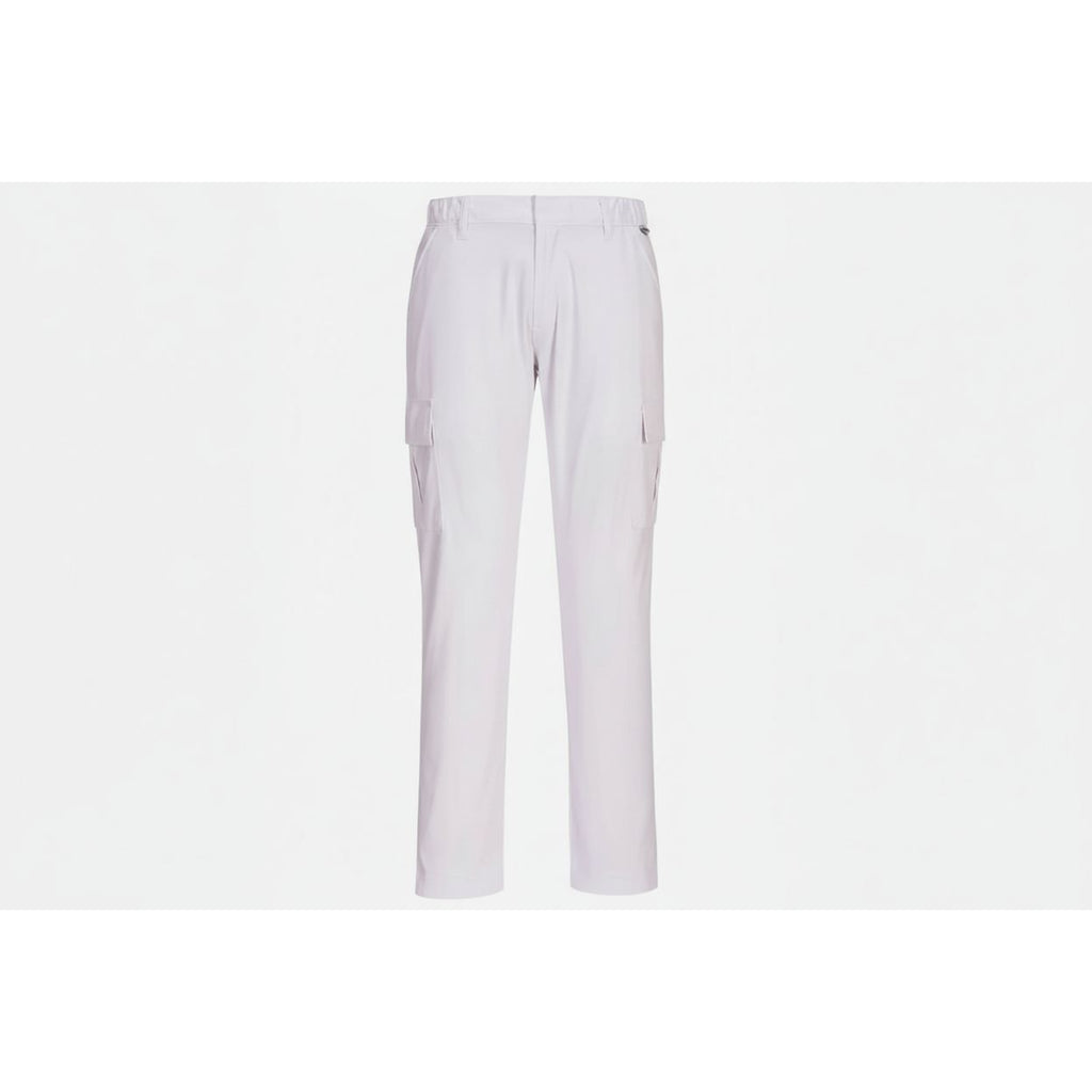 PORTWEST Stretch Cargo Trouser White S231 - W40" L31"
