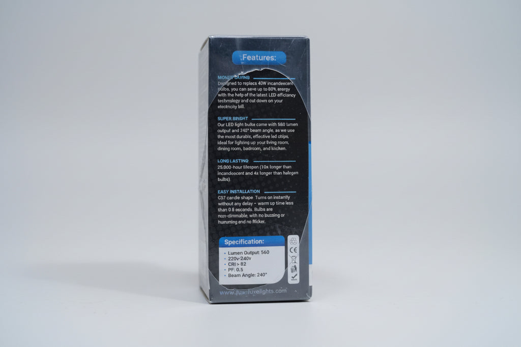 6 X E14 SCREW FITTING 6W Candle LED