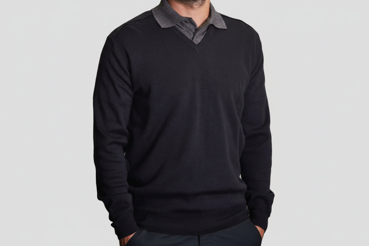 Pro RTX Acrylic V Neck Sweater RX200 BLACK XL