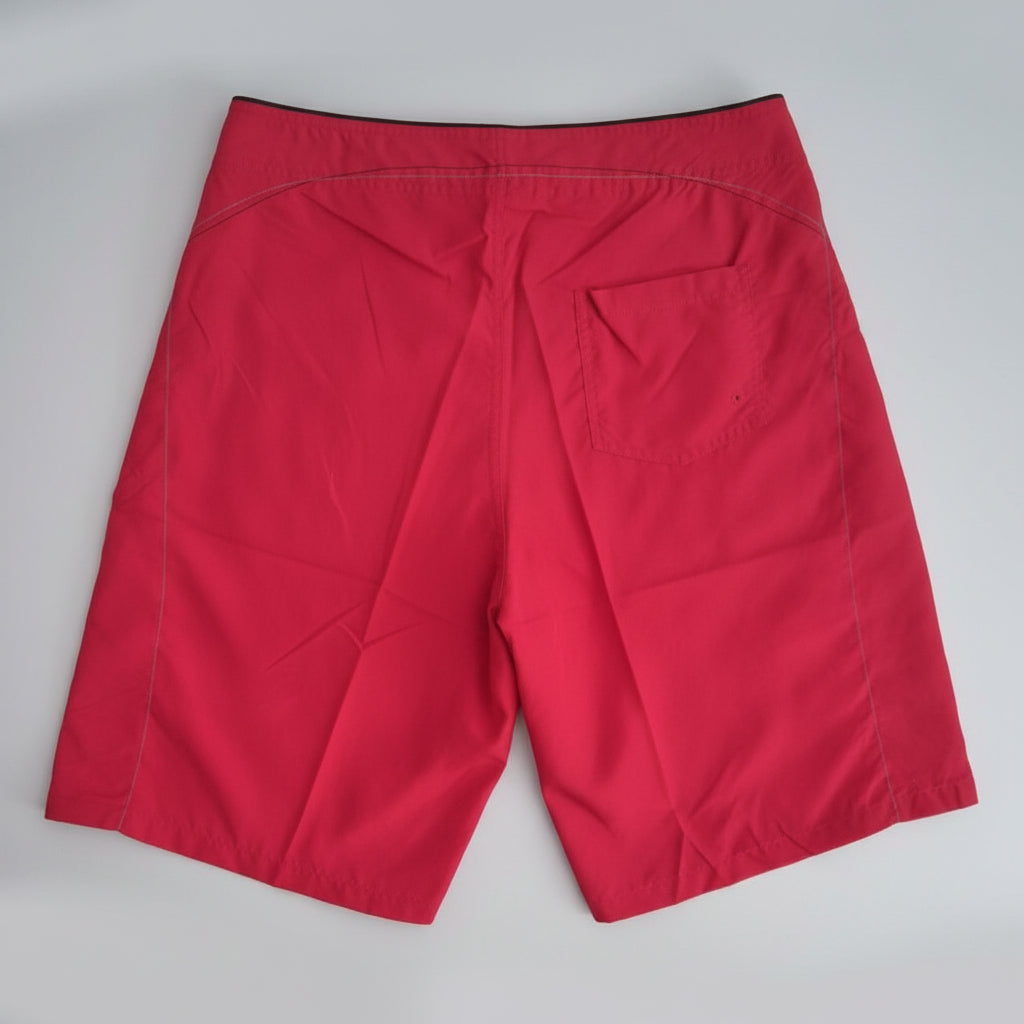 Red shorts on a white background