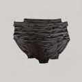 10 Pack Ladies Knickers 24/26" Waist -  Dark Grey