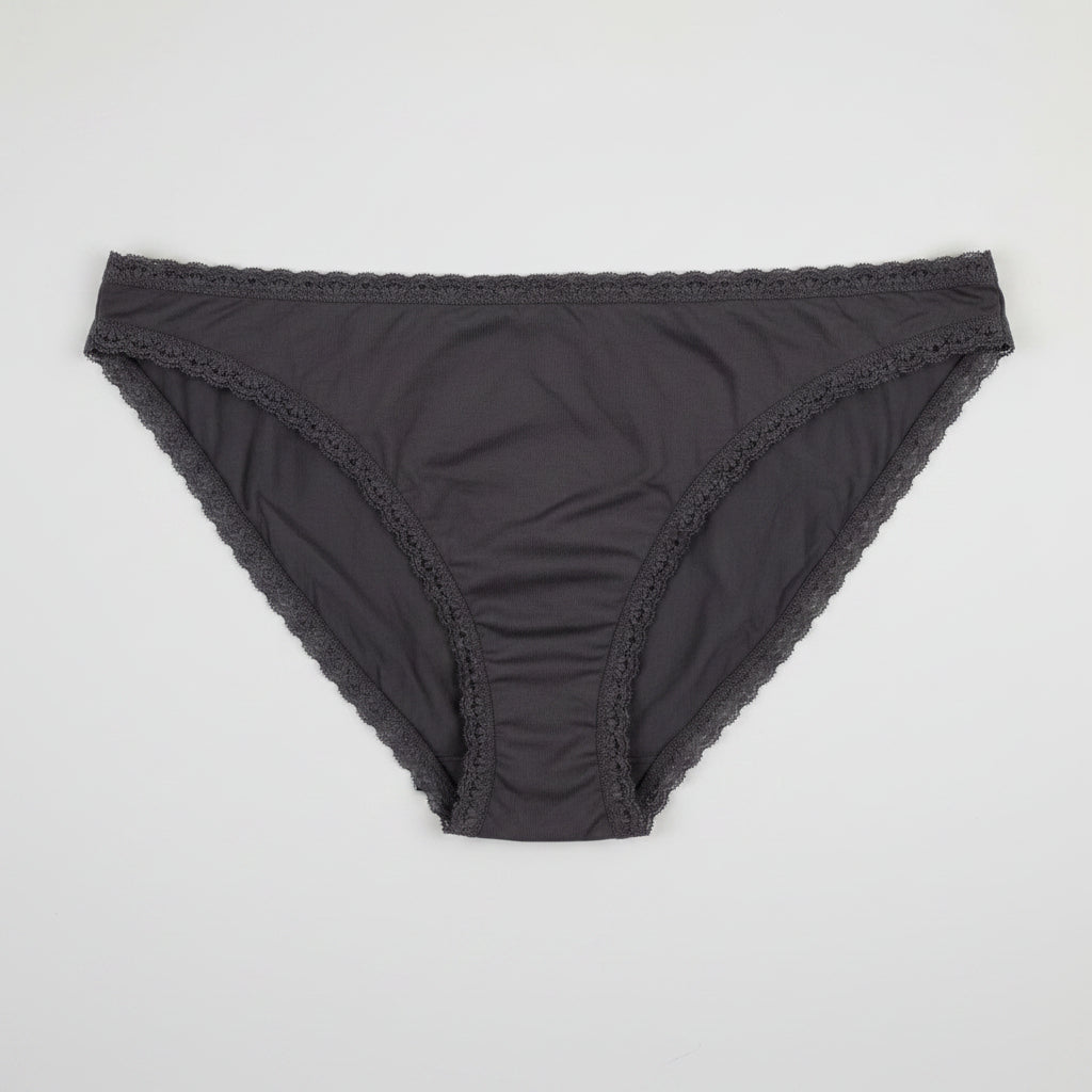 10 Pack Ladies Knickers 24/26" Waist -  Dark Grey