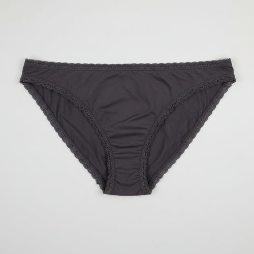 10 Pack Ladies Knickers 24/26" Waist -  Dark Grey