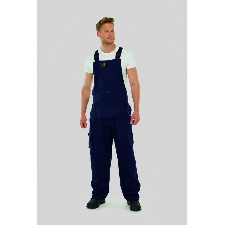 Endurance Bib & Brace Overalls in Navy Blue - Extra Large/Large