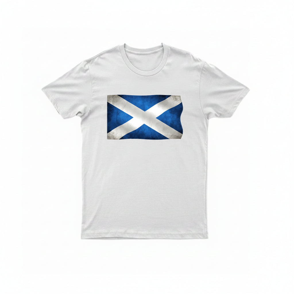 Adults Scotland Printed Scottish Flag T-Shirt