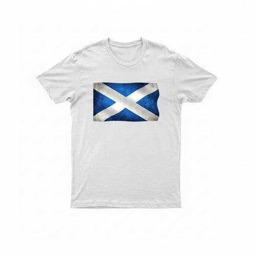 Adults Scotland Printed Scottish Flag T-Shirt