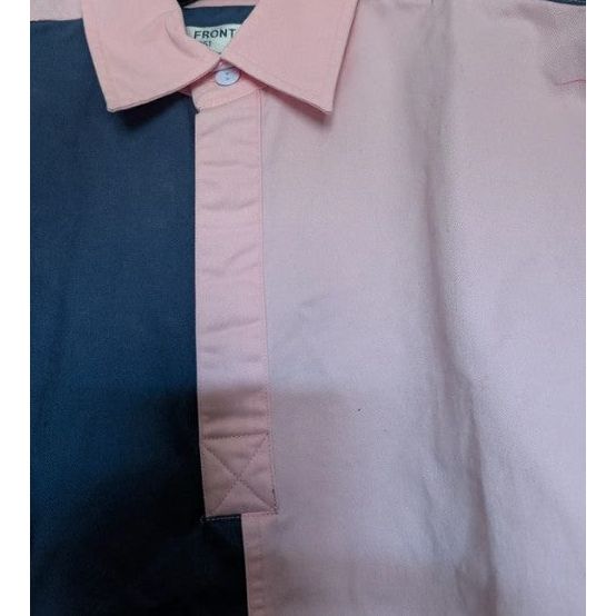 Ladies Front Row Pink & Blue Polo Shirt Medium