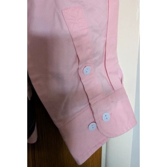 Ladies Front Row Pink & Blue Polo Shirt Medium