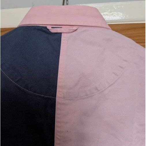 Ladies Front Row Pink & Blue Polo Shirt Medium