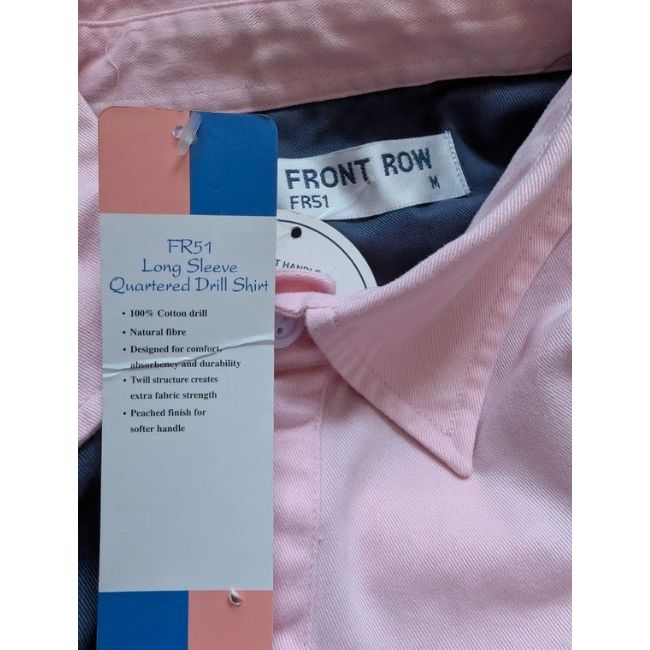 Ladies Front Row Pink & Blue Polo Shirt Medium