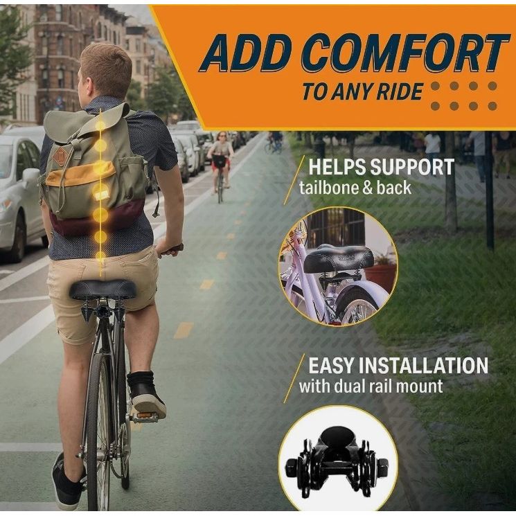 BIKEROO Big Bum Bicycle Oversized Seat