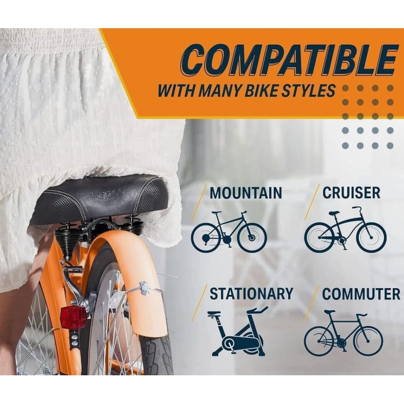 BIKEROO Big Bum Bicycle Oversized Seat