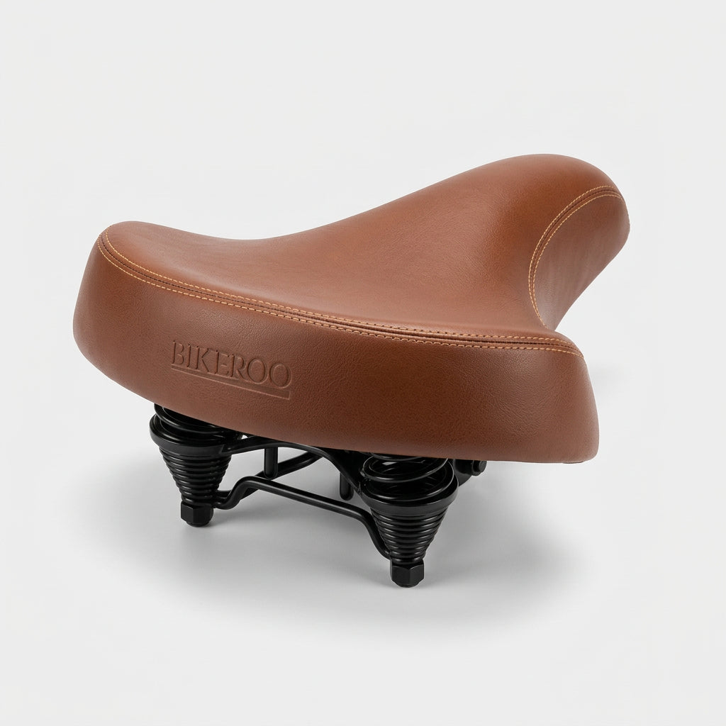 BIKEROO Brown Cruiser Padded Bike Seat 10" x 10"
