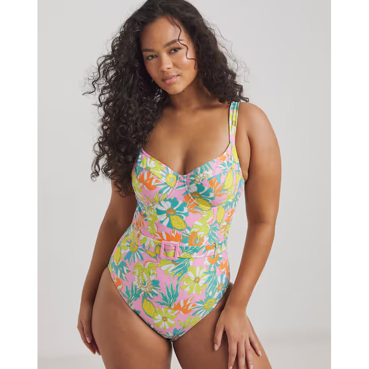 Figleaves Miami Underwired Balcony Swimsuit