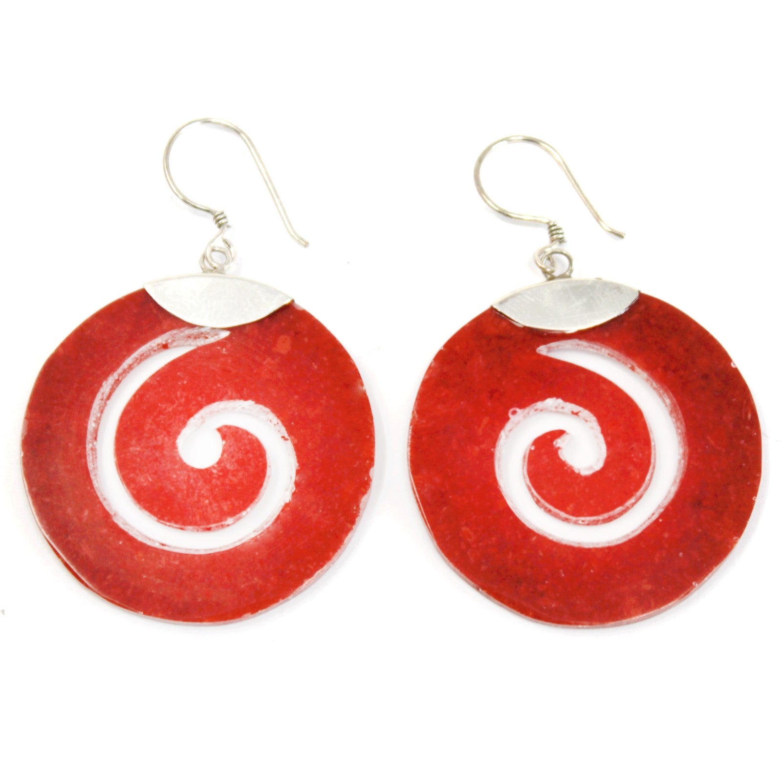 925 Silver Coral Earrings