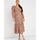 Little Mistress Maxi Dress Animal Print UK24