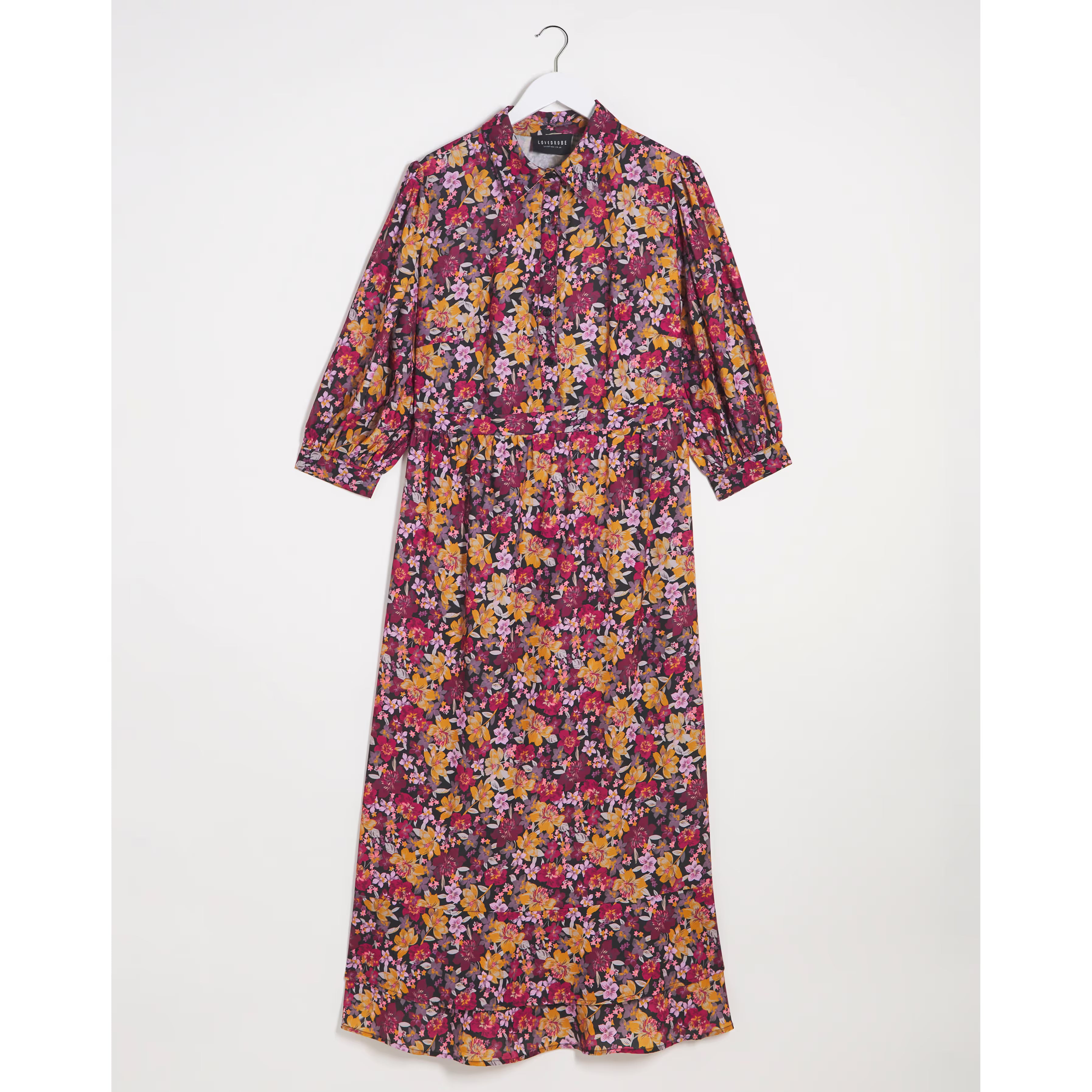 Lovedrobe Print Flip Hem Midi Dress UK 22