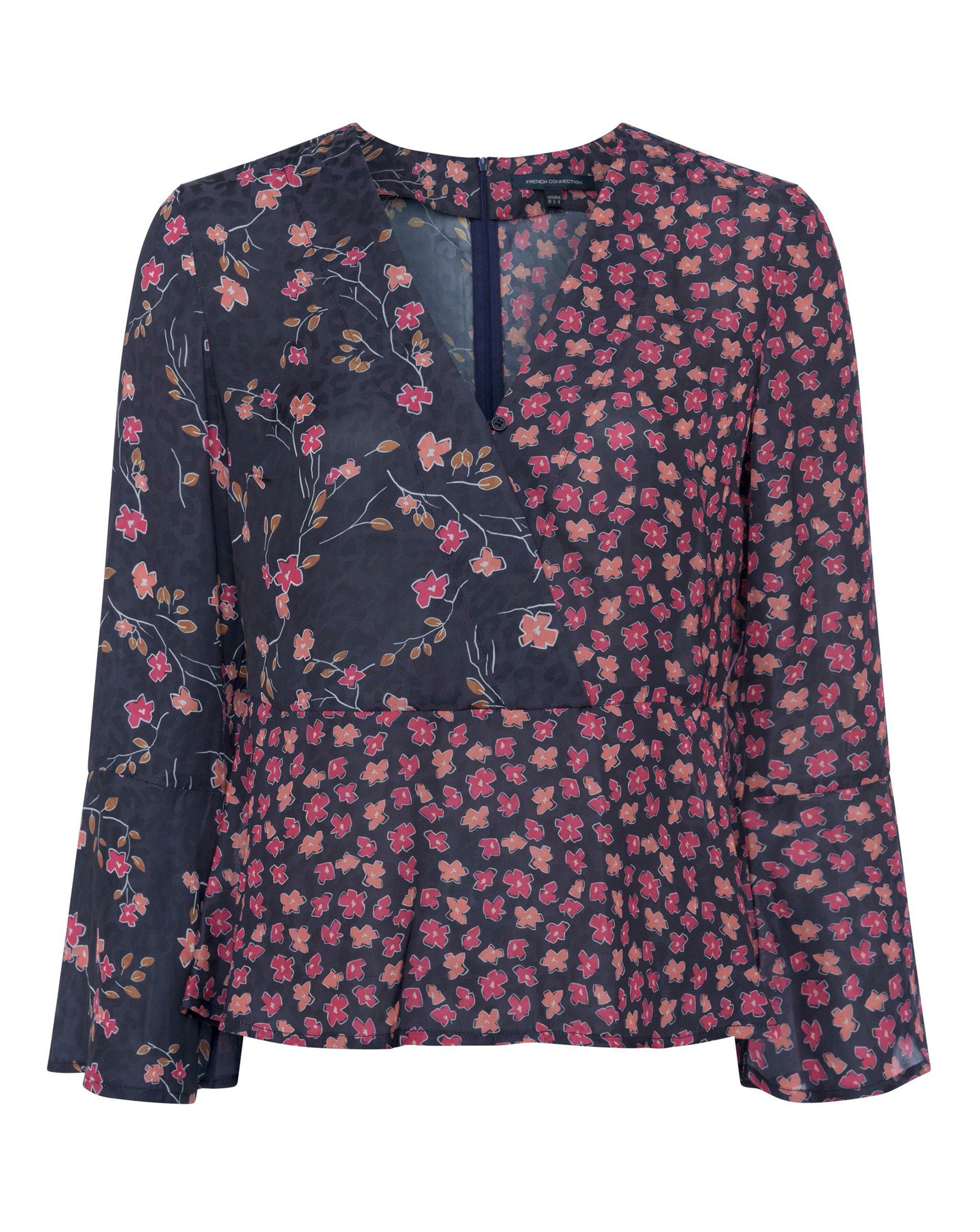 French Connection Floral Drape Top UK10