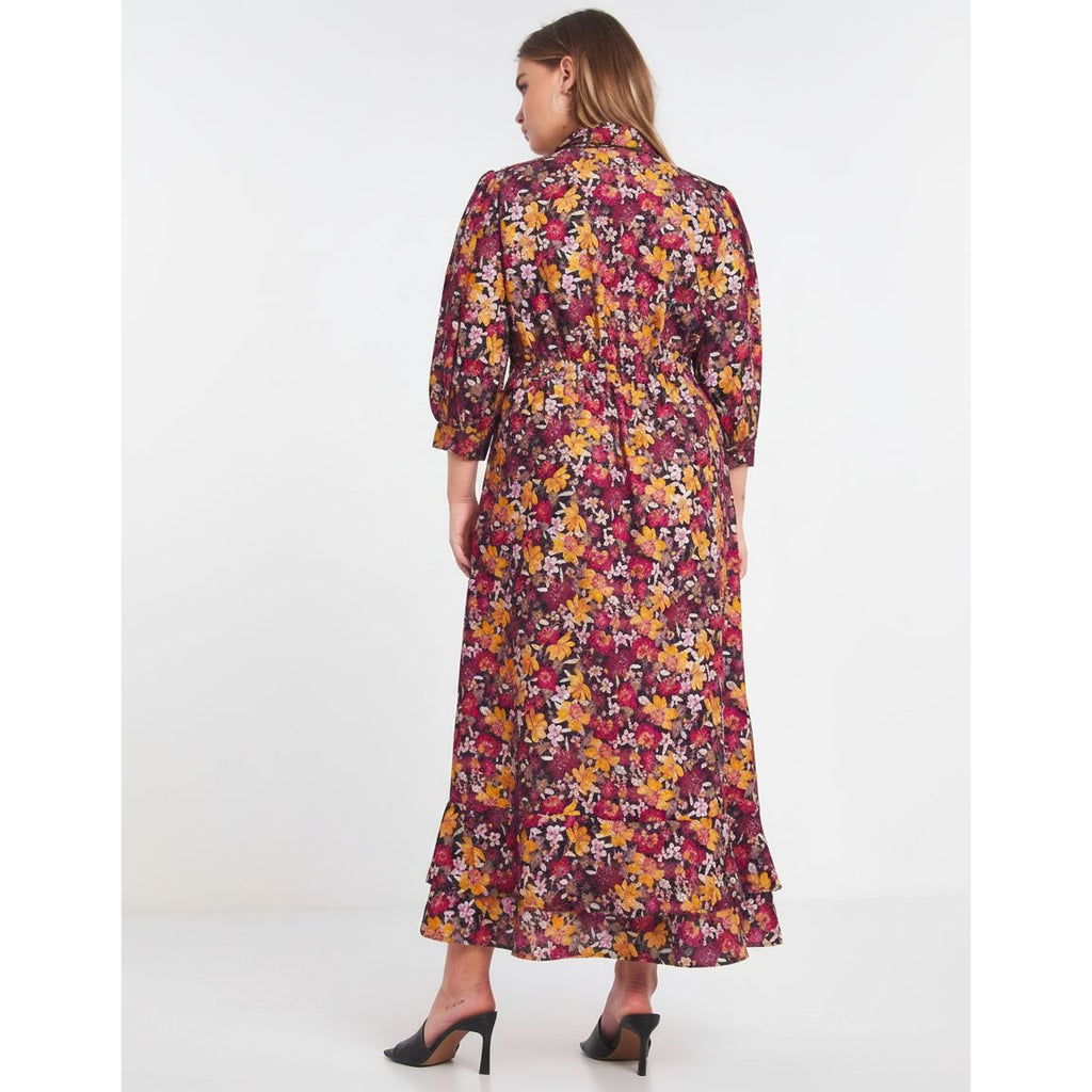 Lovedrobe Print Flip Hem Midi Dress UK 22