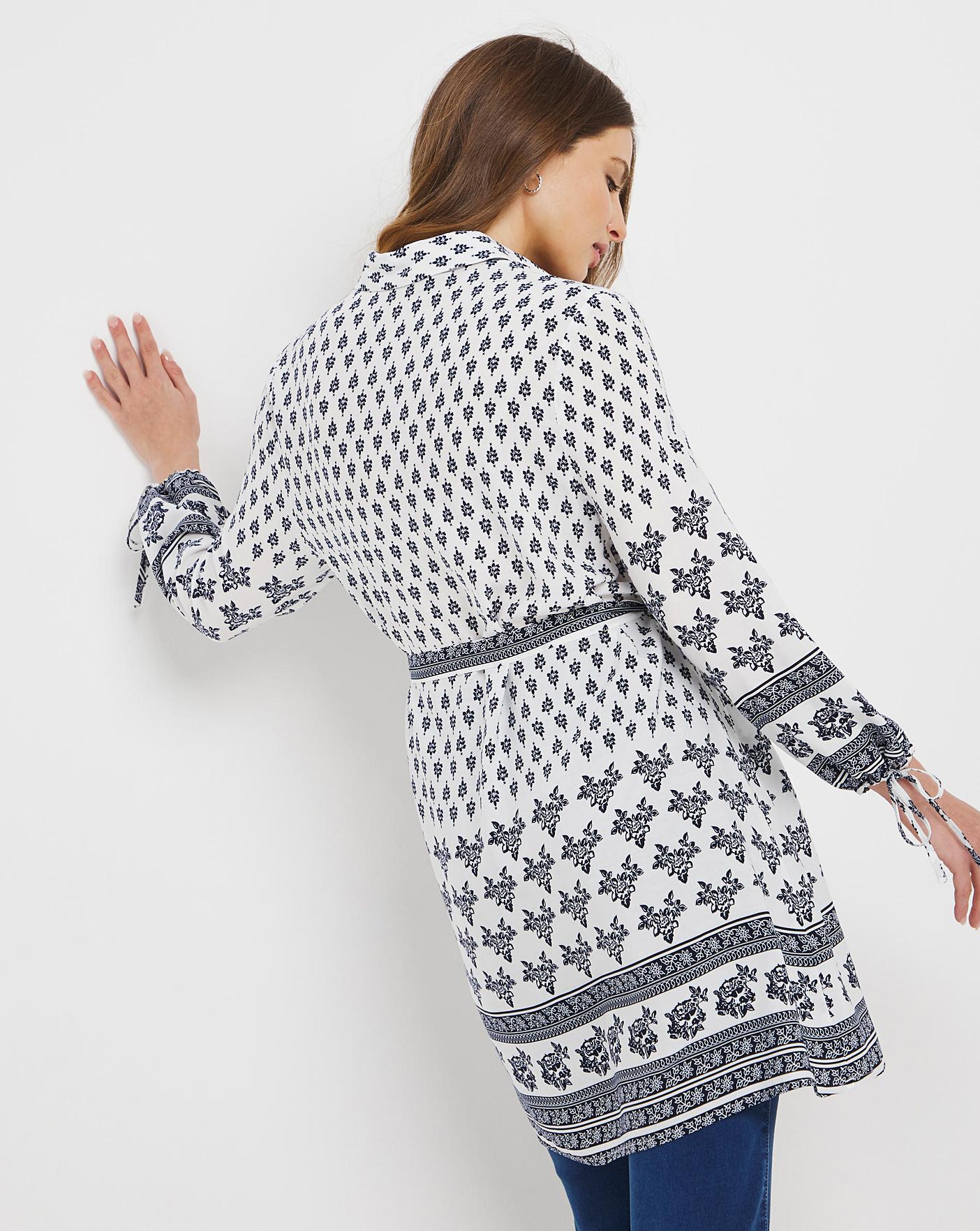 Julipa Border Hem Tunic Shirt UK10