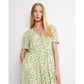 Whistles Painterly Marks Button Midi Dress UK16