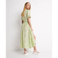 Whistles Painterly Marks Button Midi Dress UK16