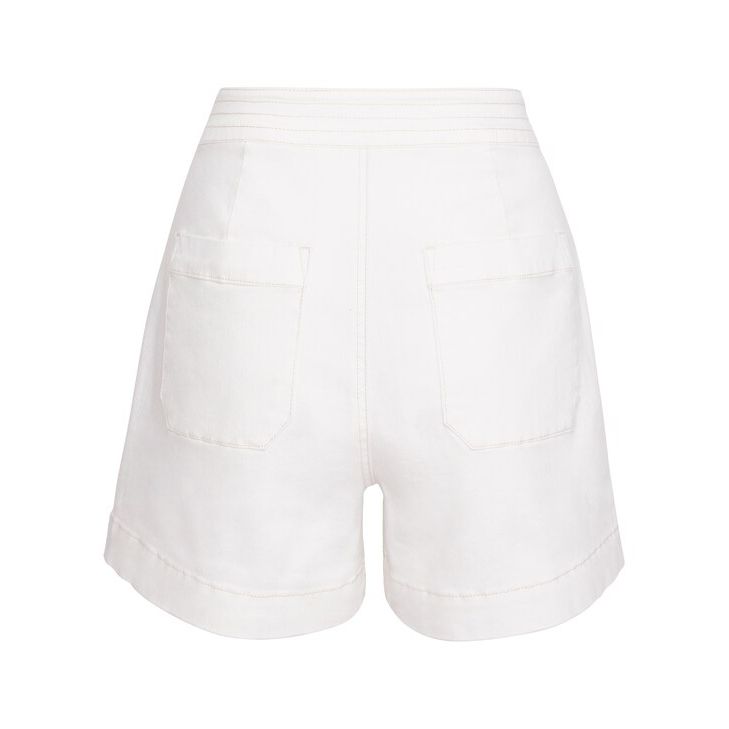 Warm White Smart Denim Shorts UK28