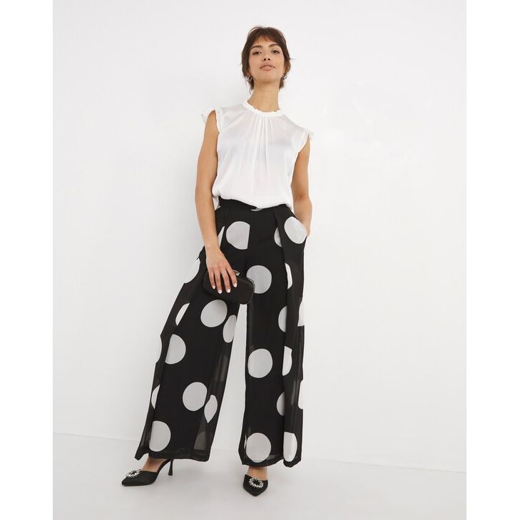 Joanna Hope Wide Leg Spot Trouser UK12