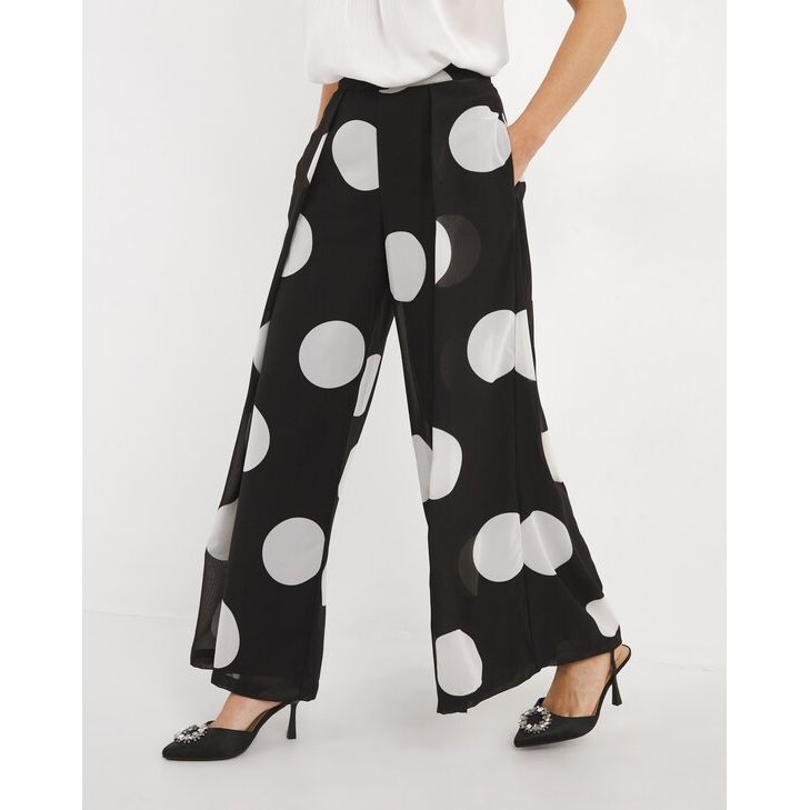 Joanna Hope Wide Leg Spot Trouser UK12