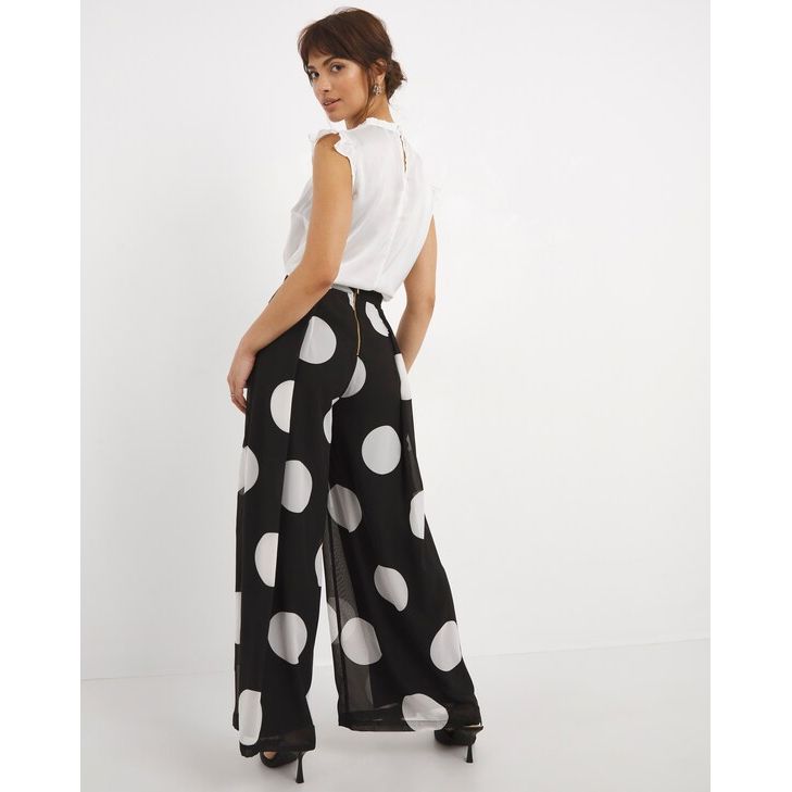 Joanna Hope Wide Leg Spot Trouser UK12