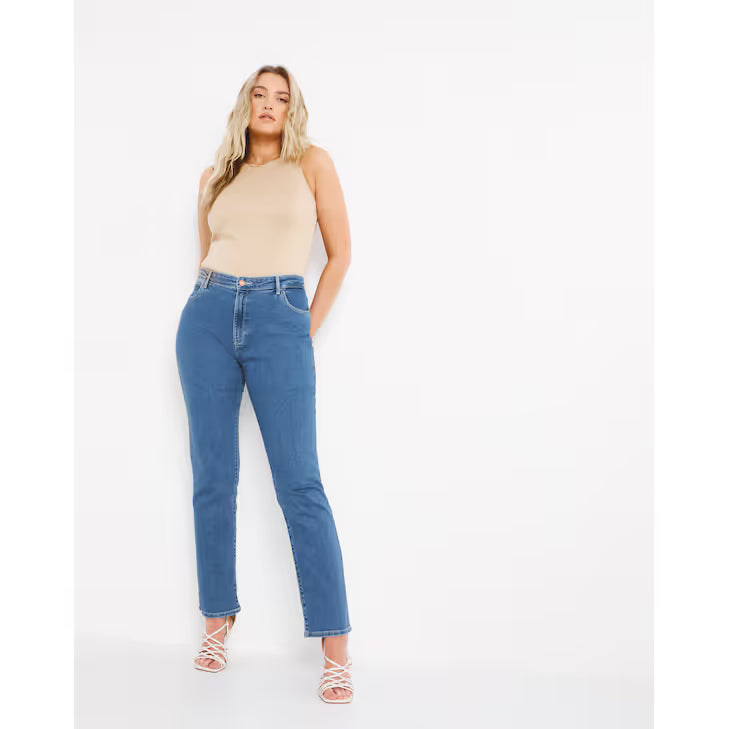 Wrangler Hi Rise Straight Leg Jeans UK24 W42 L32