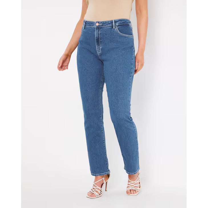 Wrangler Hi Rise Straight Leg Jeans UK24 W42 L32
