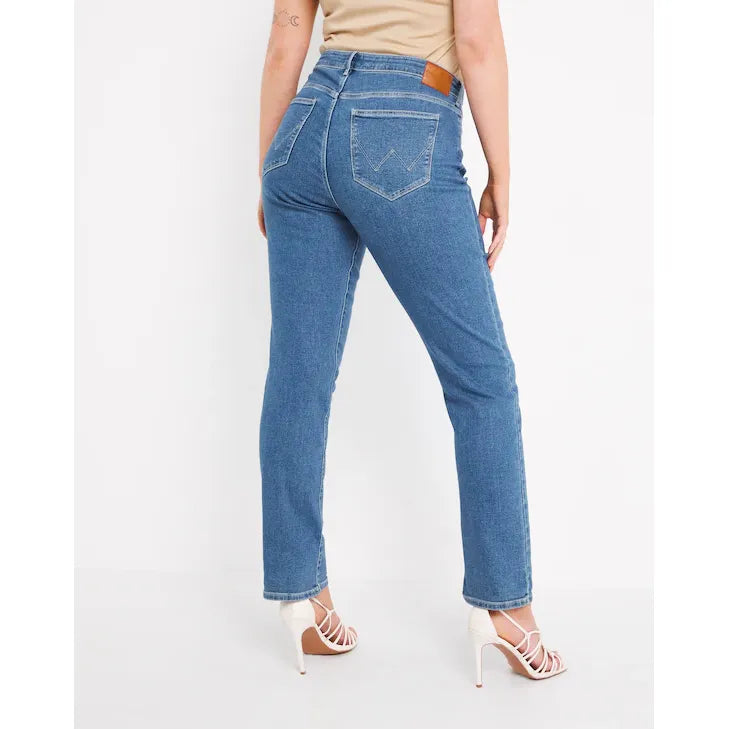 Wrangler Hi Rise Straight Leg Jeans UK24 W42 L32