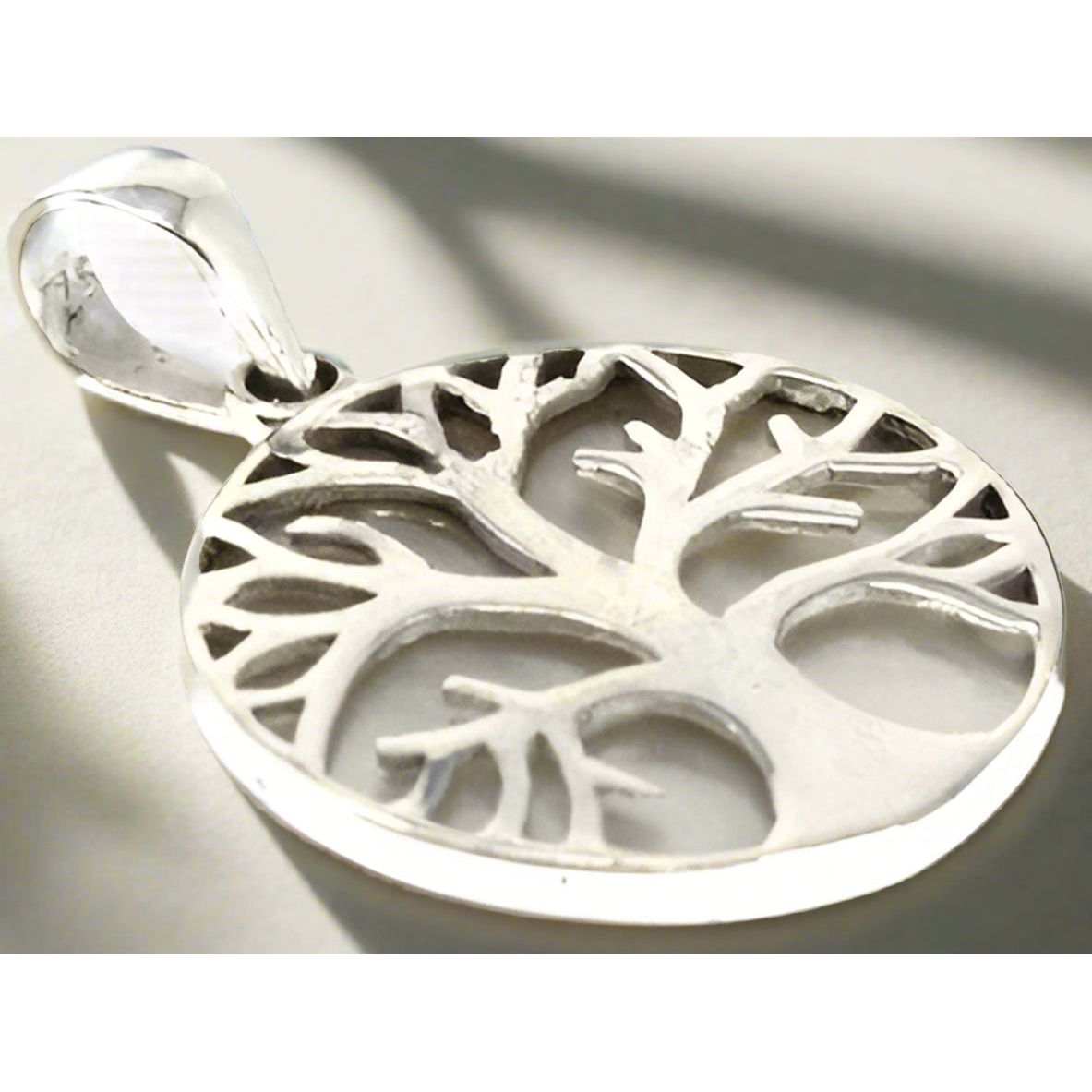 Tree of Life Silver Pendant 22mm