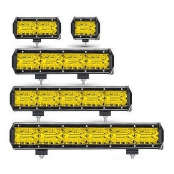 NLpearl 4-20inch 3Rows LED Light Bar 12V 24V Yellow - hightectrading.com