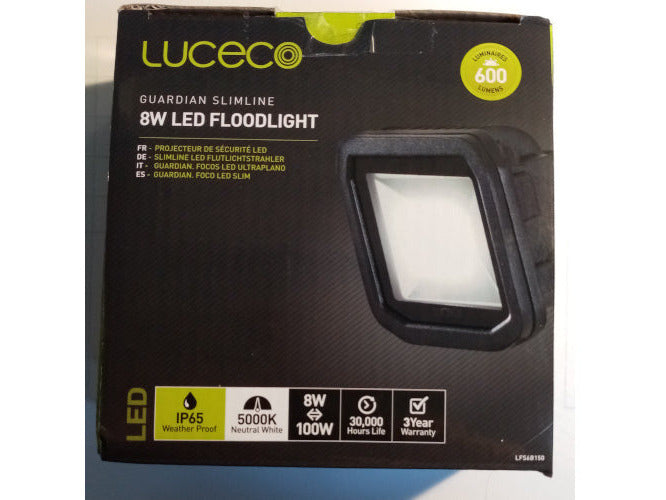 Luceco LFS6B150 Guardian Slimline 8w LED Floodlight