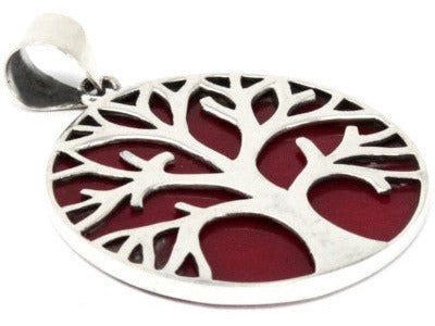 Tree of Life Silver Pendant 30mm