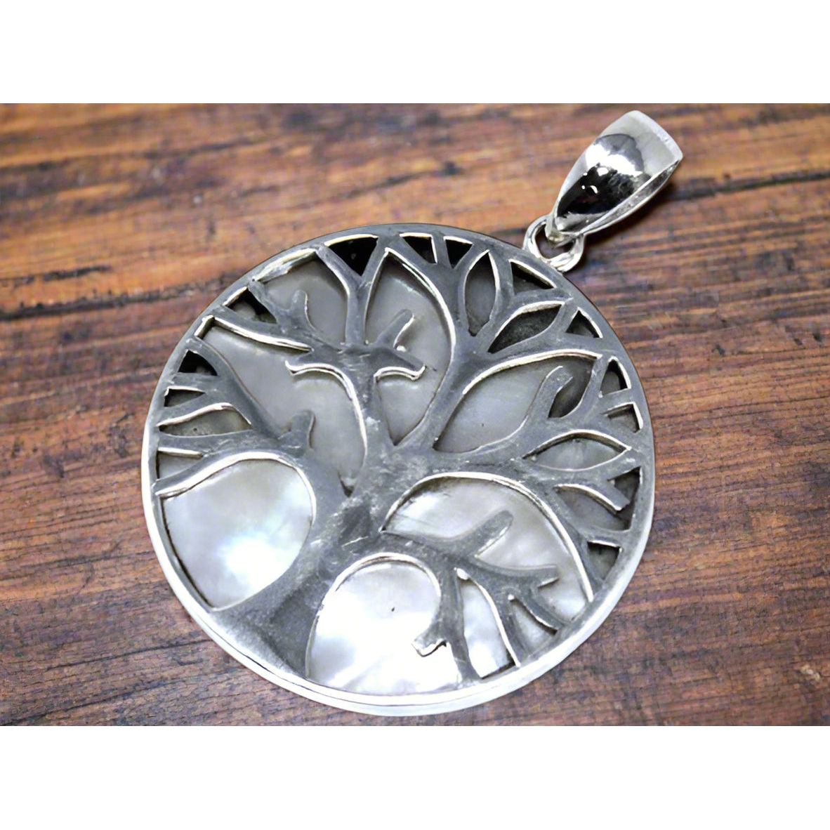 Tree of Life Silver Pendant 30mm