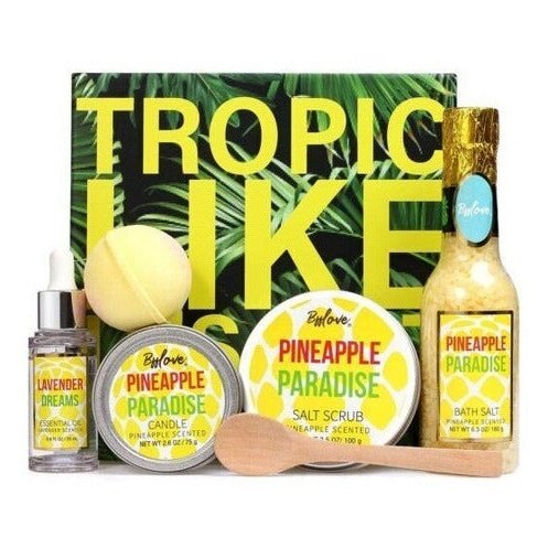 Tropic Like It’s Hot : Pineapple Paradise 5 Piece Spa Gift Set by BffLove - hightectrading.com