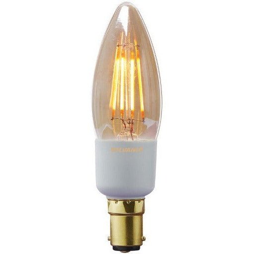 Sylvania LED Filament Dimmable Candle 4.5W SBC x 3pack